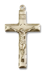 Men's Crucifix Pendant Shadowed Corpus