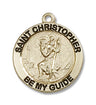 Women's Round St. Christopher Necklace