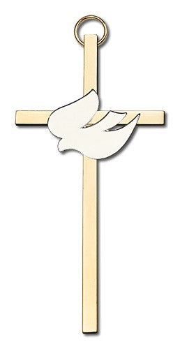 Holy Spirit Wall Cross with White Dove 4'