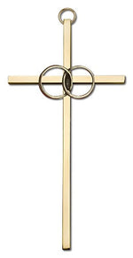 Wedding Rings Cross 6'