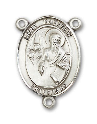 St. Matthew the Apostle Rosary Centerpiece Sterling Silver or Pewter