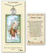 St. Christopher Medal in Pewter with Prayer Card