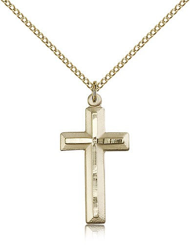 Matte Satin Finish Cross Women's Cross Necklace