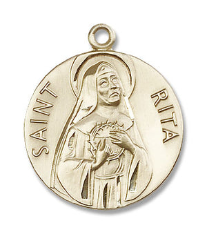 Round St. Rita of Cascia Medal