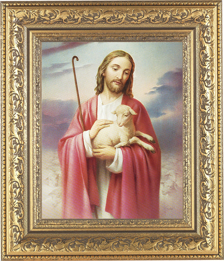 Jesus the Good Shepherd 8x10 Framed Print Under Glass