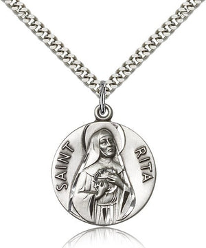 Round St. Rita of Cascia Medal