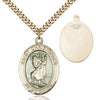 St. Christopher Medal with Blue Inset