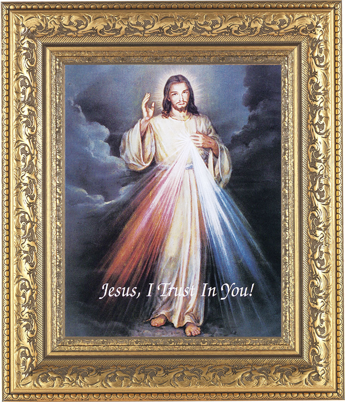 Divine Mercy 8x10 Framed Print Under Glass
