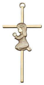 Praying Girl Cross  6'