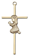 Praying Girl Cross  6'