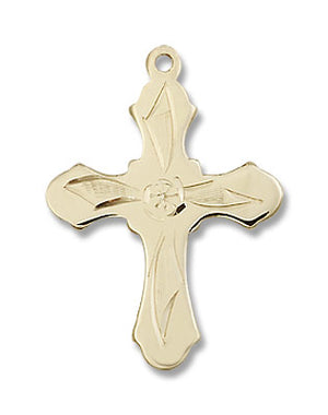 Women's Glass Center Cross Necklace
