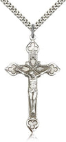 Men's Spade Tip Crucifix Pendant