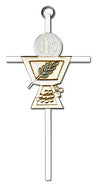 First Communion Chalice and Holy Host Wall Cross 6"