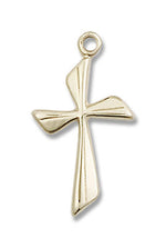 Curved Cross Pendant for Women
