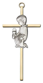 First Communion Boy Cross  6 inch