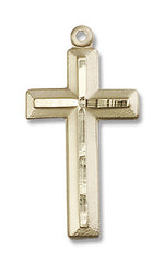 Matte Satin Finish Cross Women's Cross Necklace
