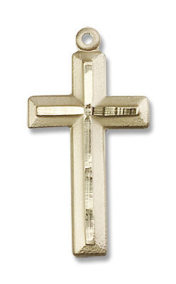 Matte Satin Finish Cross Women's Cross Necklace