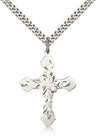 Fancy Hand Etching Cross Pendant