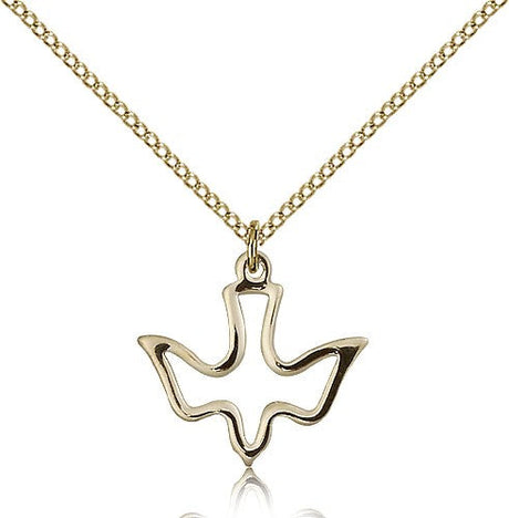 High Polish Cut Out Holy Spirit Medal