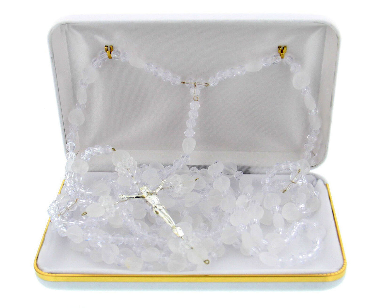 Glass Hearts Wedding Lasso Rosary