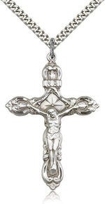 Men's Fleur de Lis Crucifix Pendant