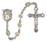 Our Lady of Consolation Rosary Sterling Silver Heirloom Rosary Fancy Crucifix