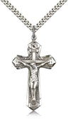 Men's Pointed Edge Crucifix Pendant