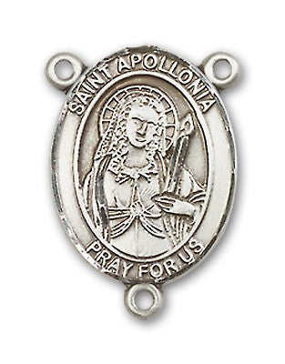 St. Apollonia Rosary Centerpiece Sterling Silver or Pewter