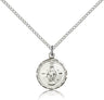 Petite Round Miraculous Medal Necklace