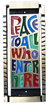 Peace To All Who Enter Here Door Knocker