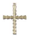 Fluted Crossbar Cross Necklace