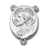 Sterling Silver Sacred Heart Rosary Centerpiece