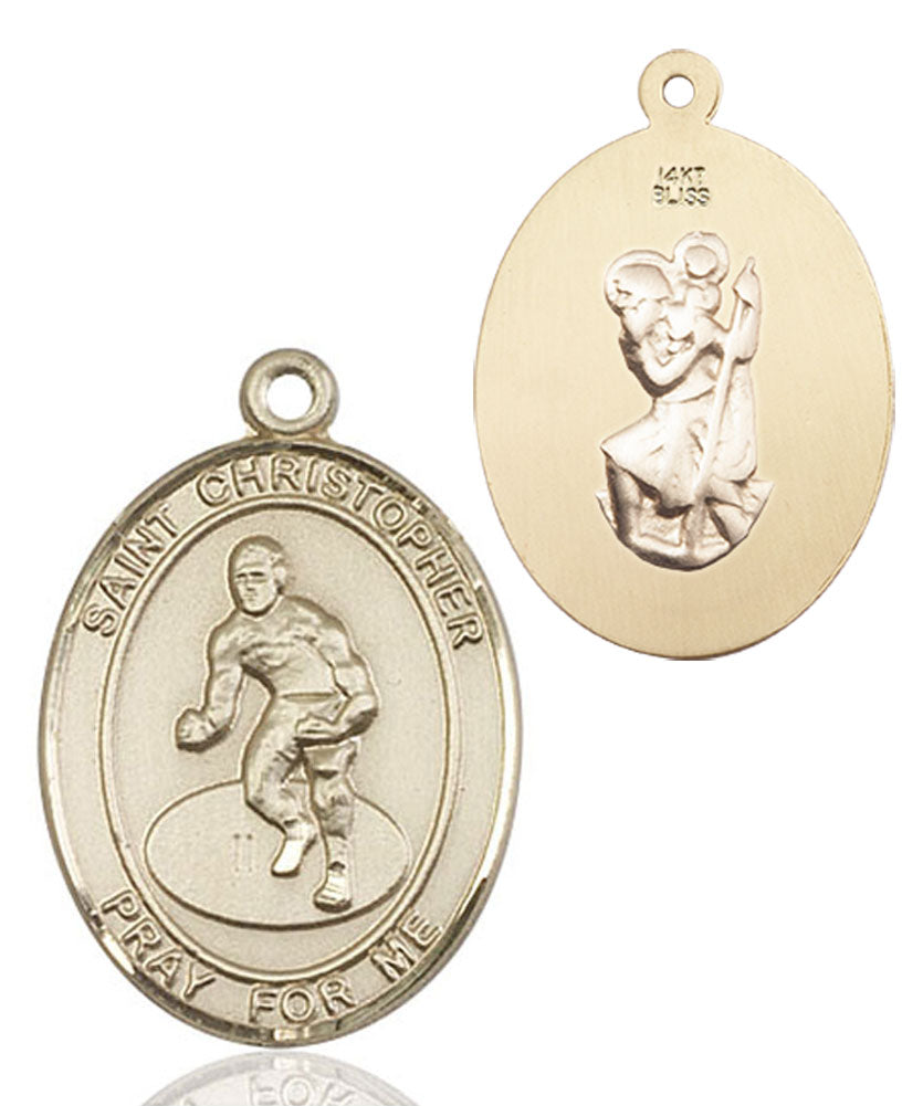 St. Christopher Wrestling Medal