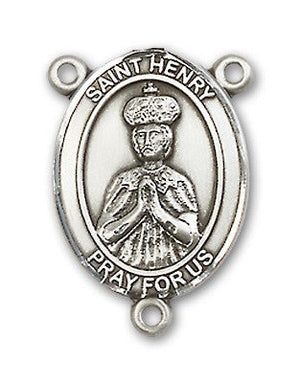 St. Henry II Rosary Centerpiece Sterling Silver or Pewter