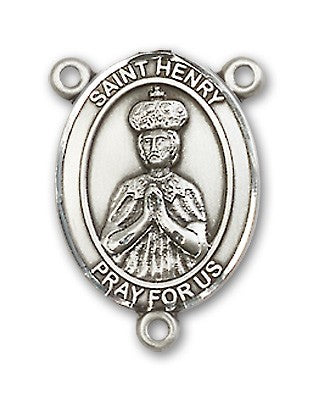 St. Henry II Rosary Centerpiece Sterling Silver or Pewter