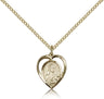 Small St. Theresa Heart Shaped Medal