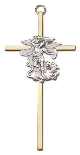 St. Michael Wall Cross 6'