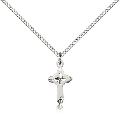 Etched Cross Pendant