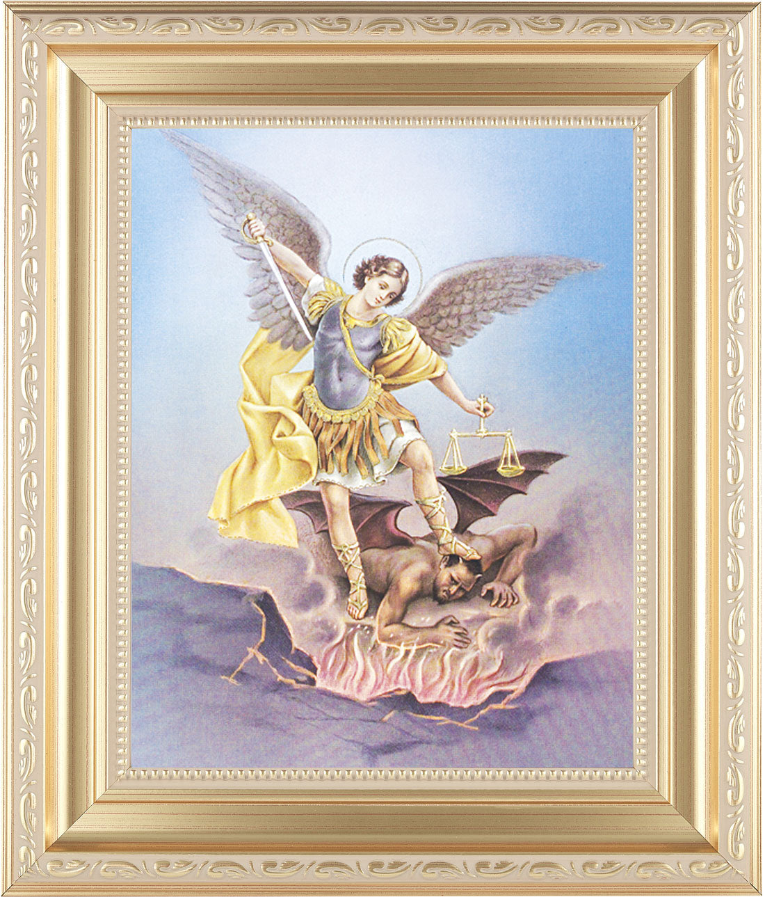 St. Michael 8x10 Framed Print Under Glass