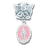 Baby Pin God Bless and Miraculous Sterling Silver Medal