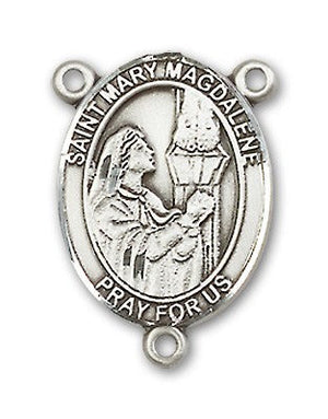 St. Mary Magdalene Rosary Centerpiece Sterling Silver or Pewter