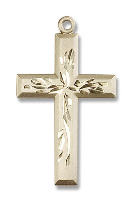 Hand Etched Cross Necklace