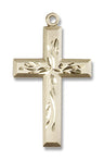 Hand Etched Cross Necklace