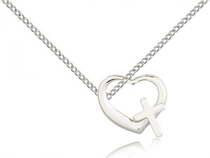 Heart and Cross Pendant