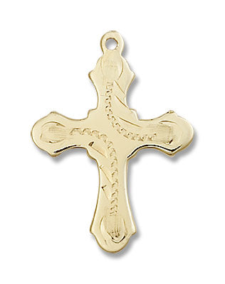 Dotted Etched Women's Cross Pendant