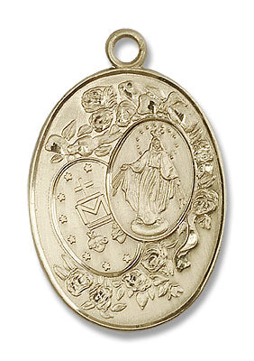 Large Miraculous Medal Necklace