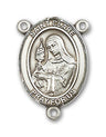 St. Clare of Assisi Rosary Centerpiece Sterling Silver or Pewter