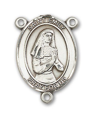 St. Emily De Vialar Rosary Centerpiece Sterling Silver or Pewter