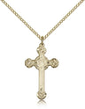 Women's Elaborate Tip Cross Pendant
