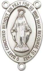 Traditional Miraculous Medal Rosary Centerpiece